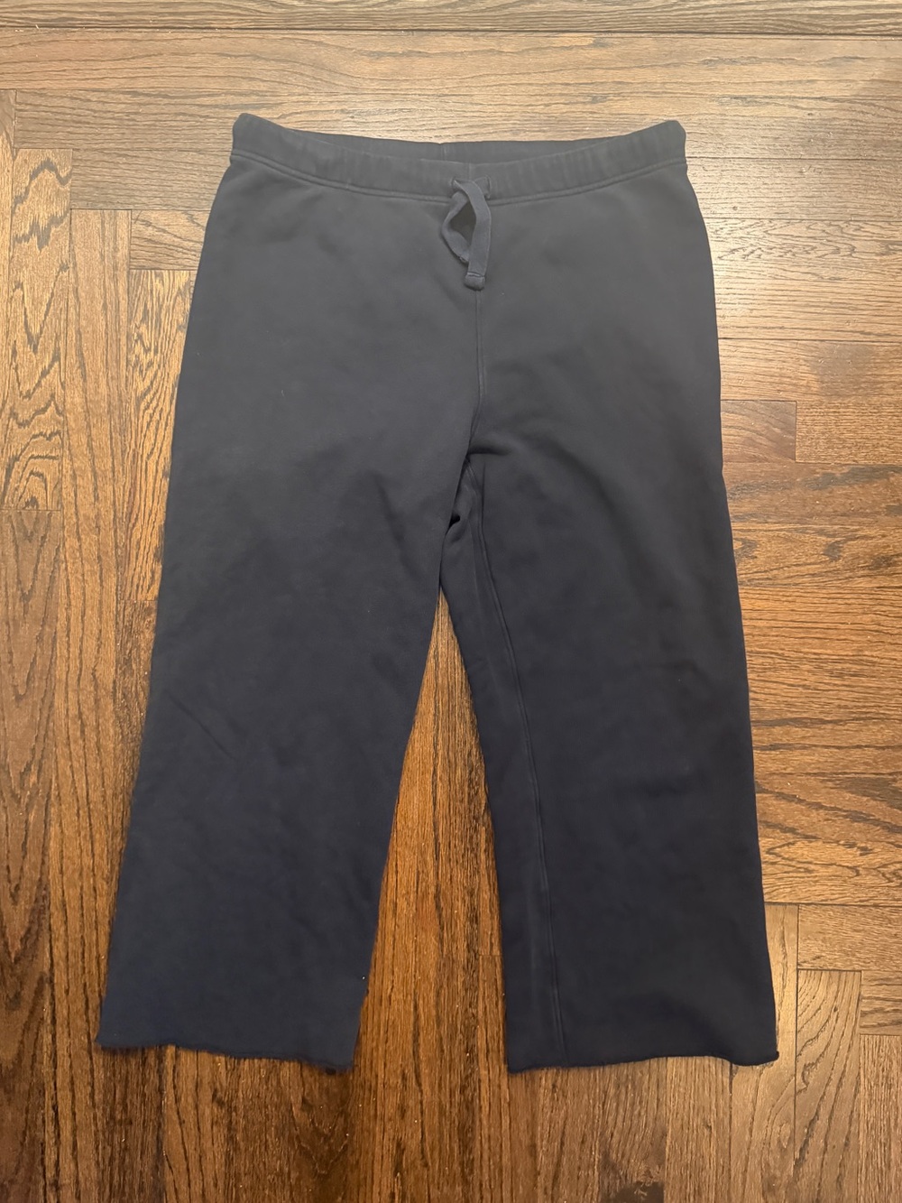 Frank and Eileen CATHERINE Favorite  Sweatpant Black Cropped Wide Leg - Size M - Picture 3 of 6